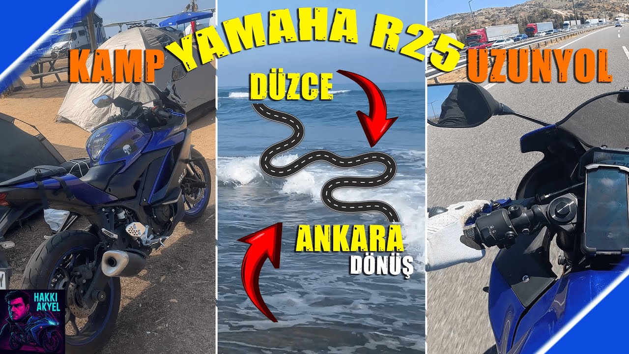 YAMAHA R25 UZUN YOL | DÜZCE - ANKARA | OTOBAN DÖNÜŞ | #motovlog  #r25
