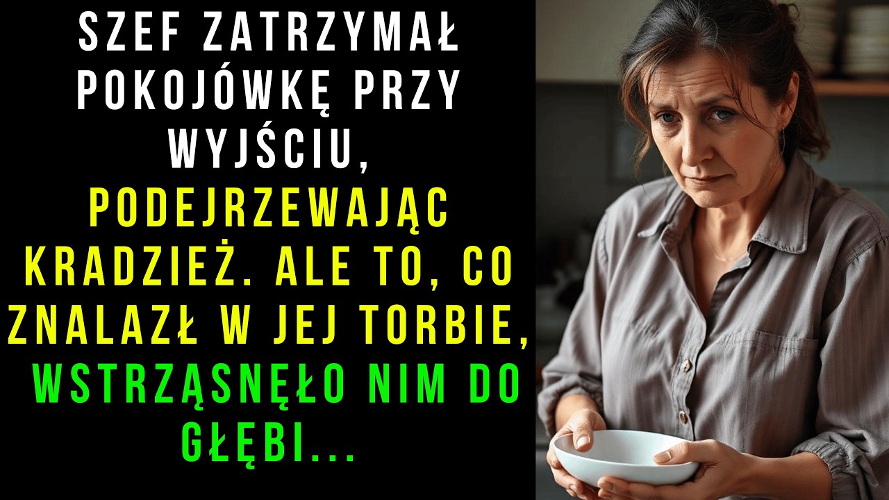 Szef zatrzymał pokoj&oacute;wkę przy wyjściu, podejrzewając kradzież. To, co znalazł...| Historie Serca