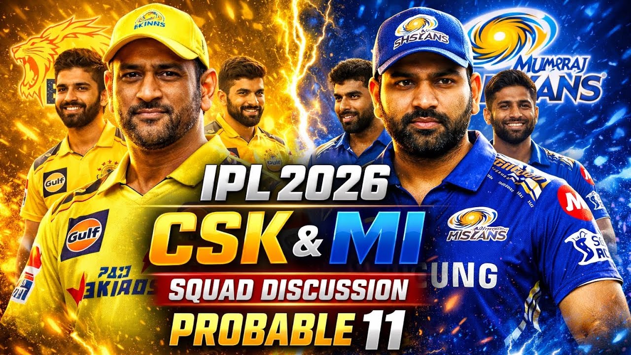 IPL 2026 Biggest Rivals! CSK & MI Squad Discussion + Best Playing 11 #cricket #trending #csk #mi