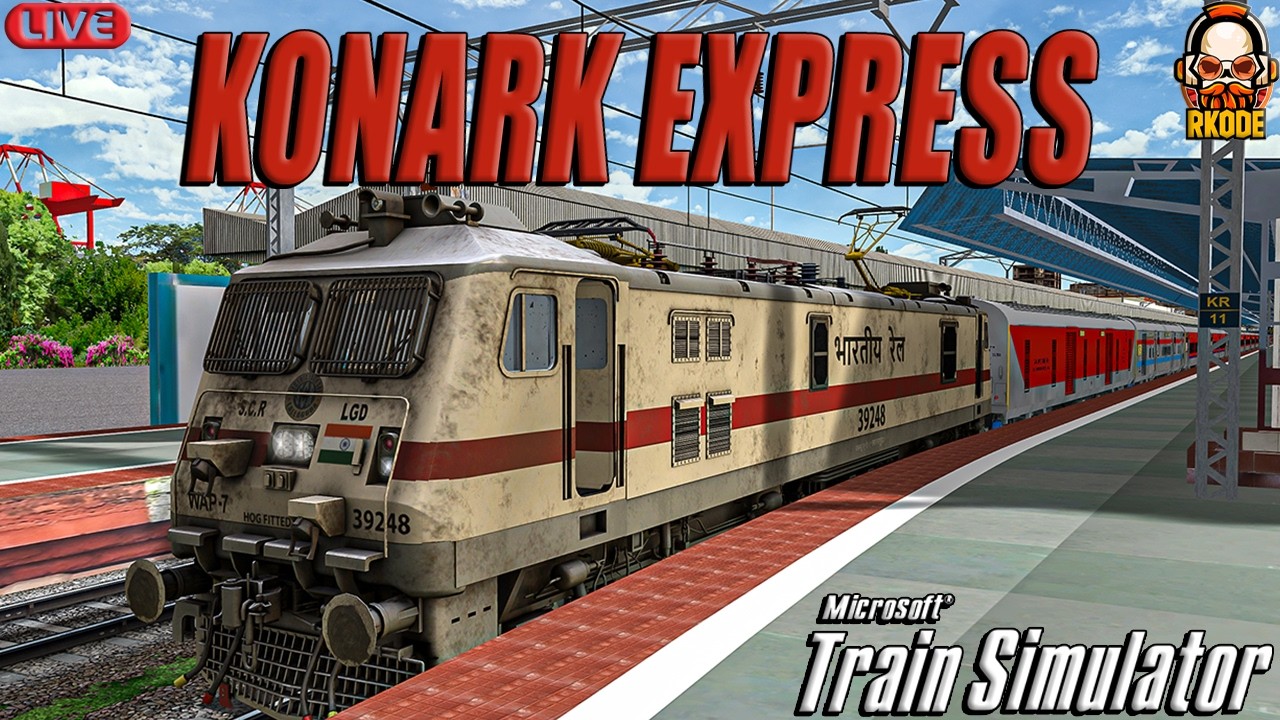 11019 CSMT - BHUBANESWAR NEW KONARK EXPRESS | MUMBAI CSMT TO DAUND JN JOURNEY IN MSTS | RKODE GAMING