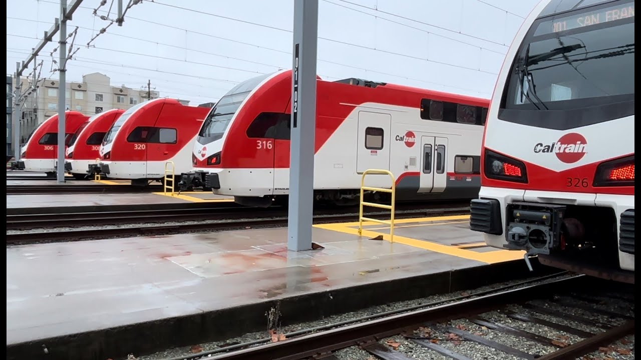 Electric Caltrain To San Francisco On Rainy And Sunny Days!