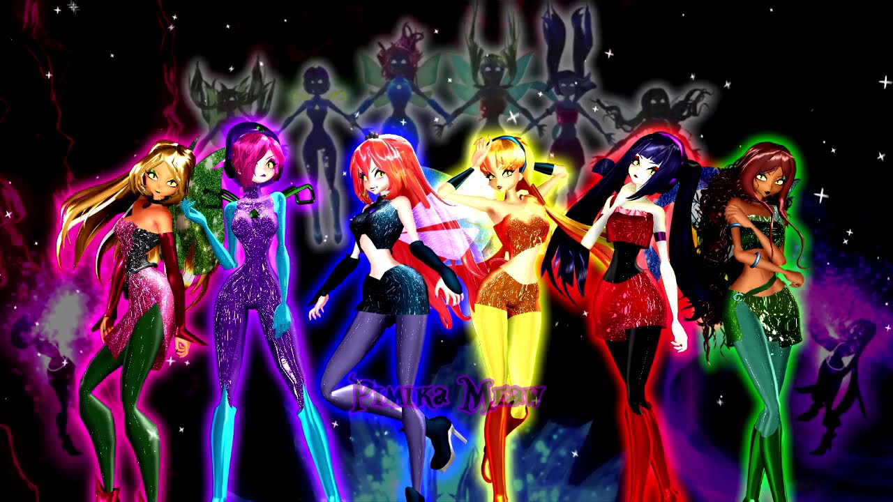 【MMD】Winx Club ☆ Dark Winx Transformations「FANMADE」