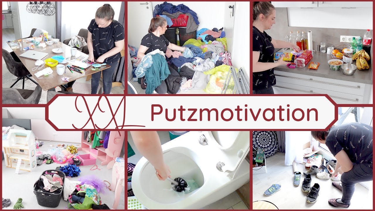 XXL Putzmotivation / XXL Aufräumen & Putzen / Clean with me deutsch / Haushalt mit Kindern