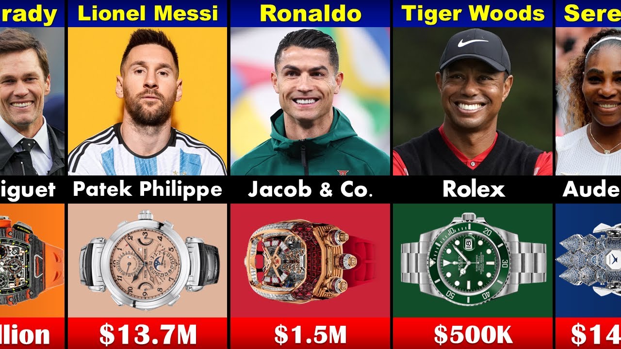 Легенды спорта и их самые дорогие часы 🤑 — от 50 000 до 18 000 000 долларов
