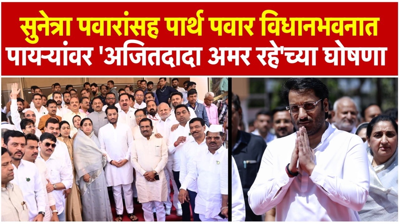 राज्यसभेवर Parth Pawar यांची निवड, सुनेत्रा पवारांसोबत एन्ट्री 'अजित दादा अमर रहे'च्या घोषणा