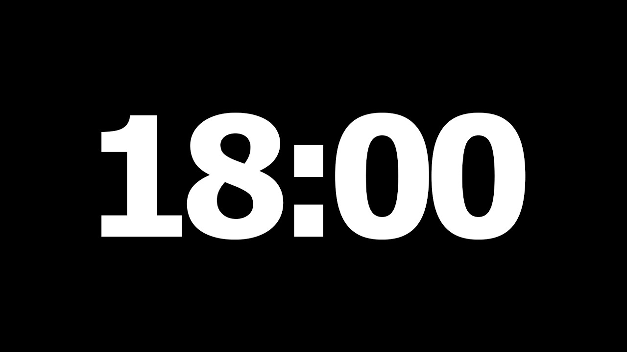 18 Minute Countdown Timer
