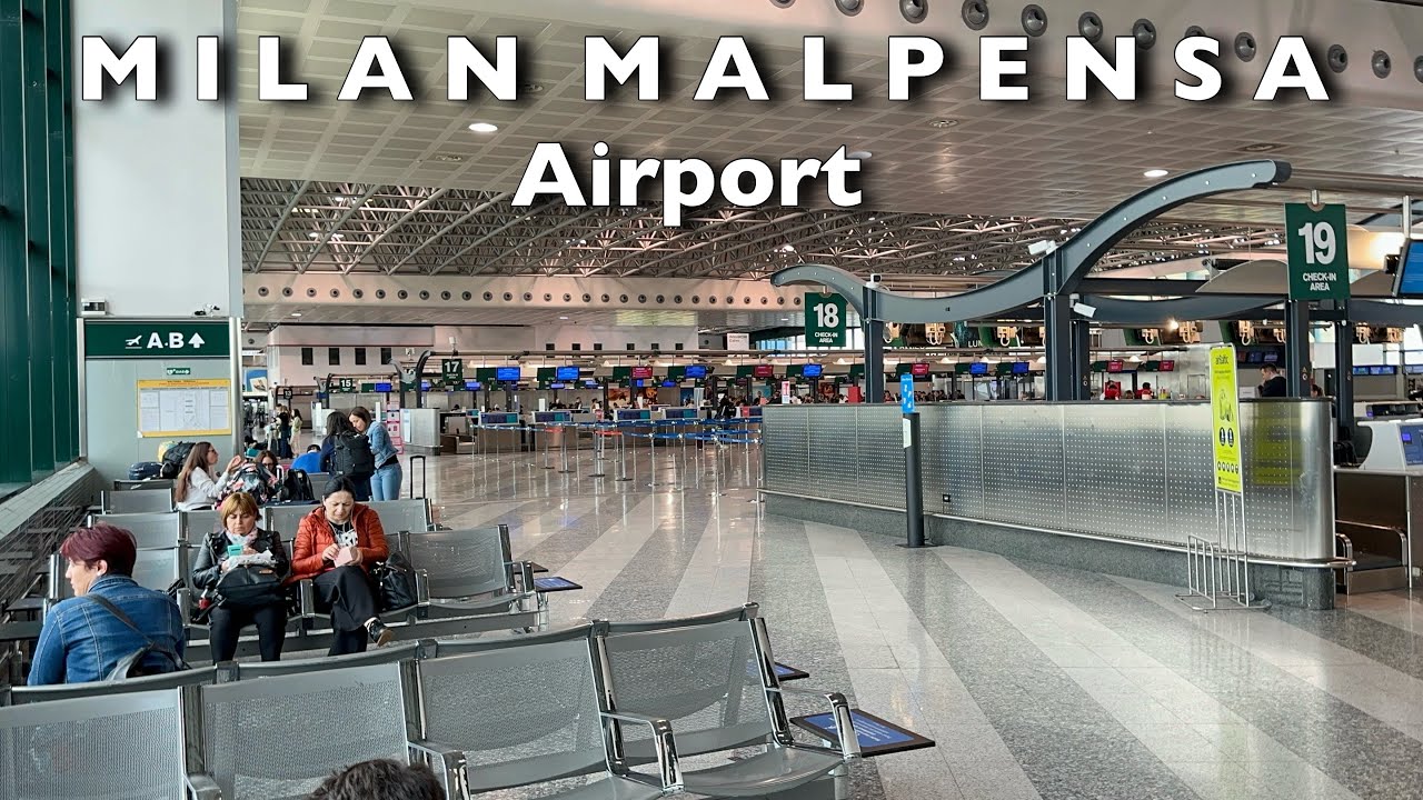 Arrival and Departure of Malpensa Airport Terminal 1 & 2 | Malpensa Airport Walking Tour | Milan🇮🇹