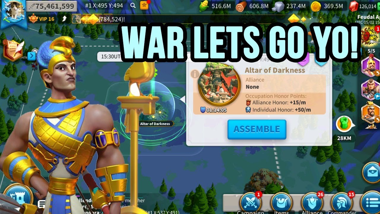 DARK ALTAR WAR in ACTION  Rise of Kingdoms