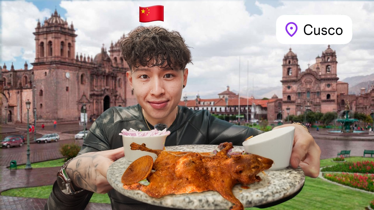 CHINO probando COMIDA PERUANA en CUSCO por PRIMERA VEZ | PER&Uacute;
