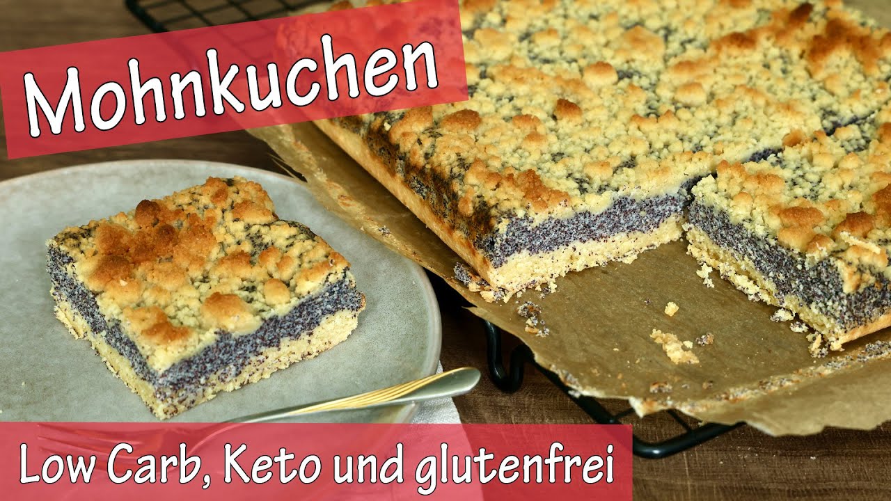 LOW CARB Streusel-Mohnkuchen 😍 keto, glutenfrei & zuckerfrei