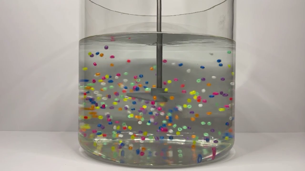 Solid Suspension in Unbaffled Round Tank
