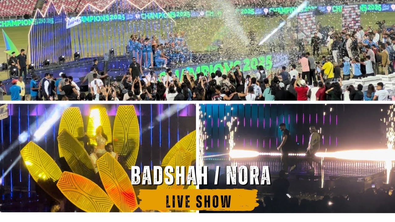 BADSHAH / NORA LIVE SHOW 🎪!!  UPL UTTRAKHAND WINNER 🏆 HARIDWAR !! #badshah #norafatehi #live #show 
