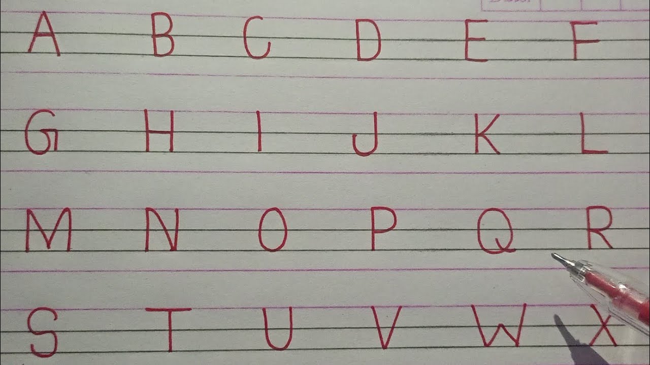 A to Z Alphabet | abcd capital letter a to Z alphabet English letter 