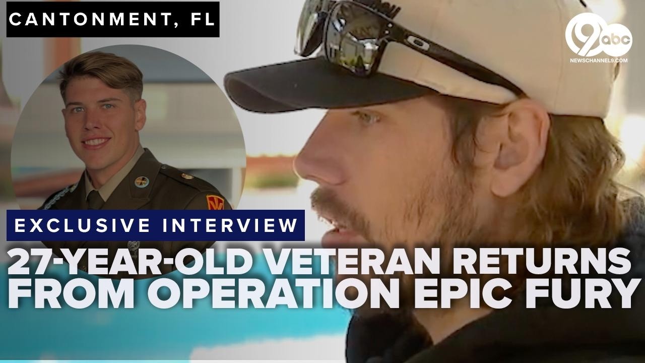 Тяжело раненый ветеран возвращается домой после операции «Эпическая ярость».