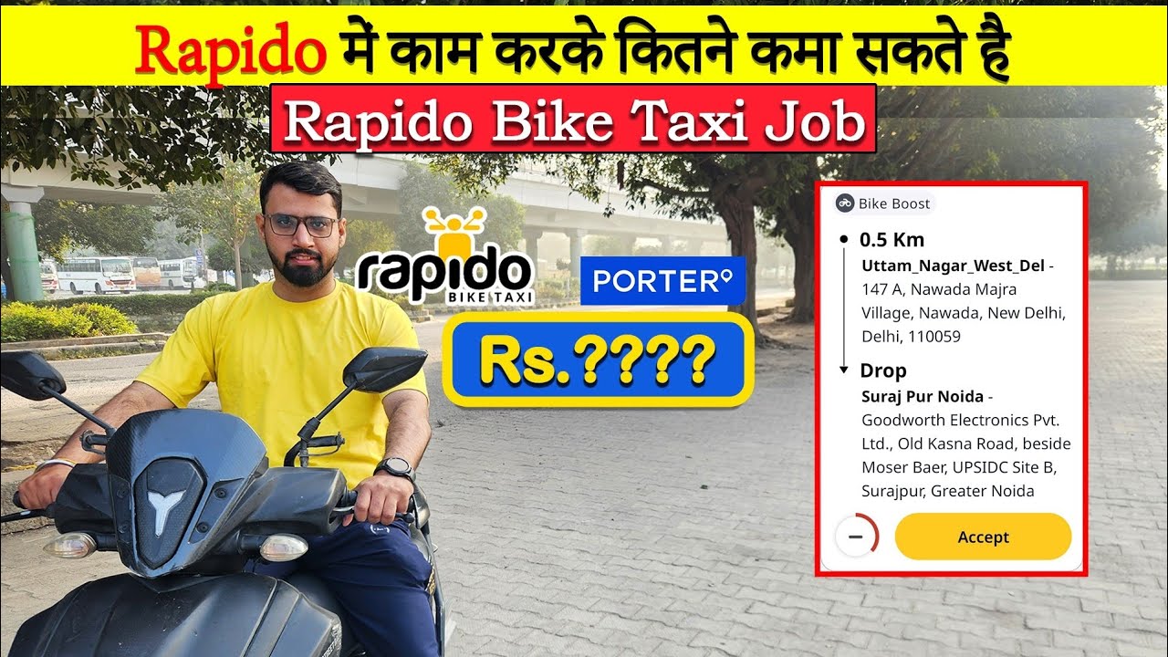 Rapido Captain Full Day Earnings 🤑🔥 | Rapido Part Time Earnings | Ride on Yamaha Ray ZR 