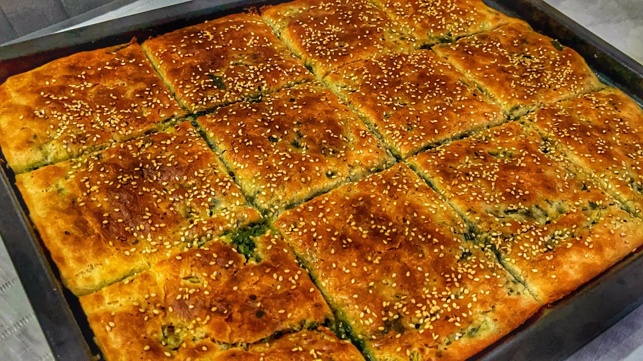 Yıllarca Boşa Uğraşmışız💯 Öyle bir yöntem ki✅ Oklava Yok🔝Merdane Yok🔝Isırgan Otlu Sini Pidesi Tarifi
