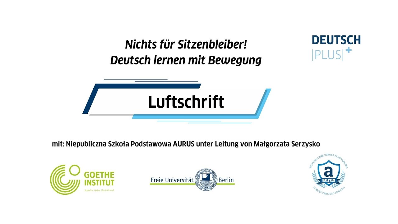 Luftschrift | Bewegung im Deutschunterricht