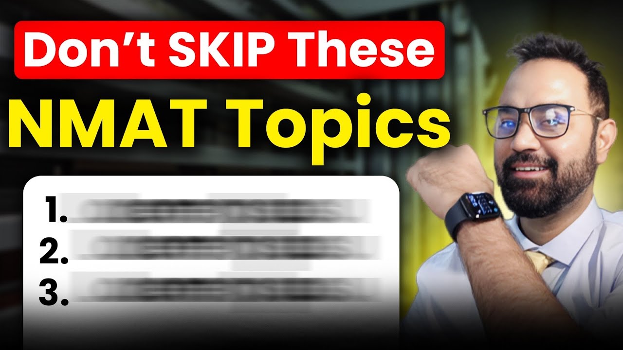 NMAT Preparation Plan 2025 | Important Topics & Strategy to Ace NMAT Exam