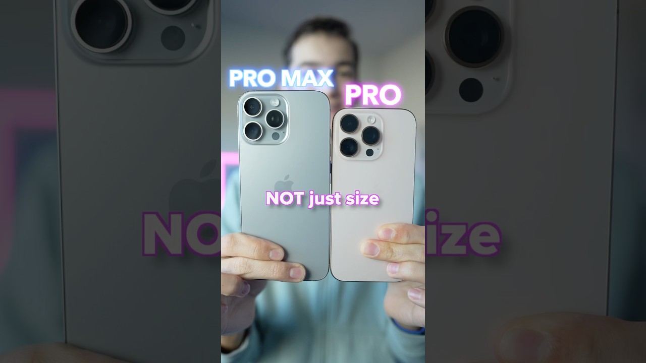 iPhone 16 pro vs pro MAX🤔#iphone16