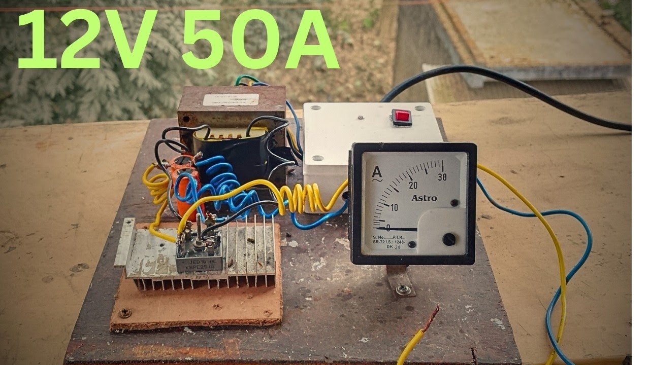 600W DIY Power Supply from Salvage UPS Transformer - 12V 50A 