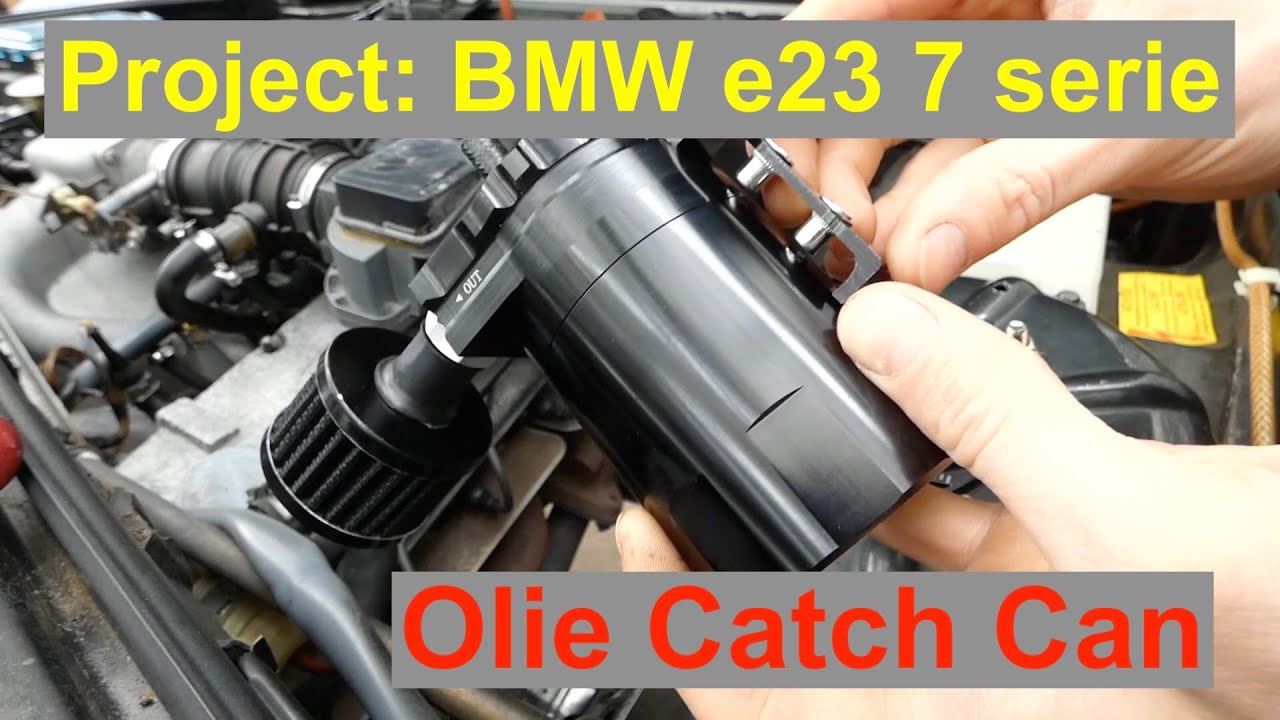 Olie Catch can installeren - Project: BMW e23 7 serie