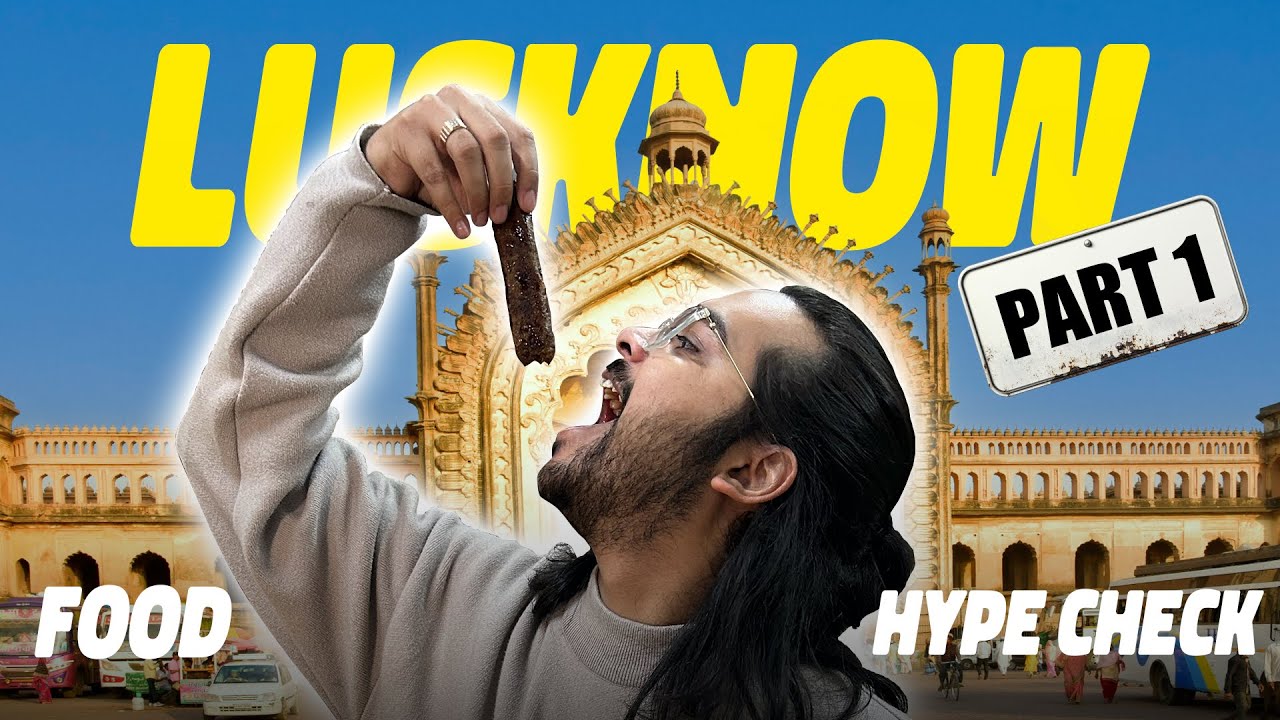 Eating At Only Popular Food Spots in Lucknow For 24 Hours!