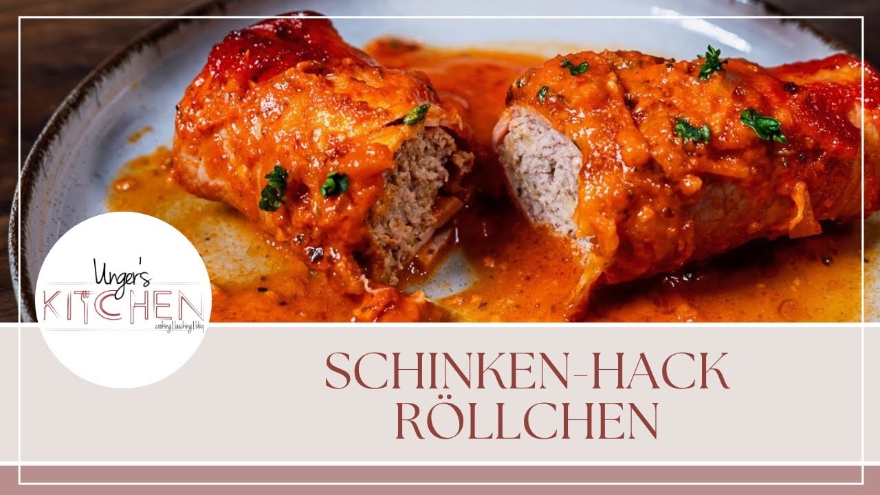 Schinken - Hackfleisch - Röllchen