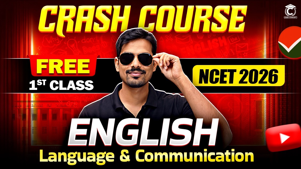 NCET Crash Course 2026🔥 | English Language & Communication Class-1 | Reading Comprehension