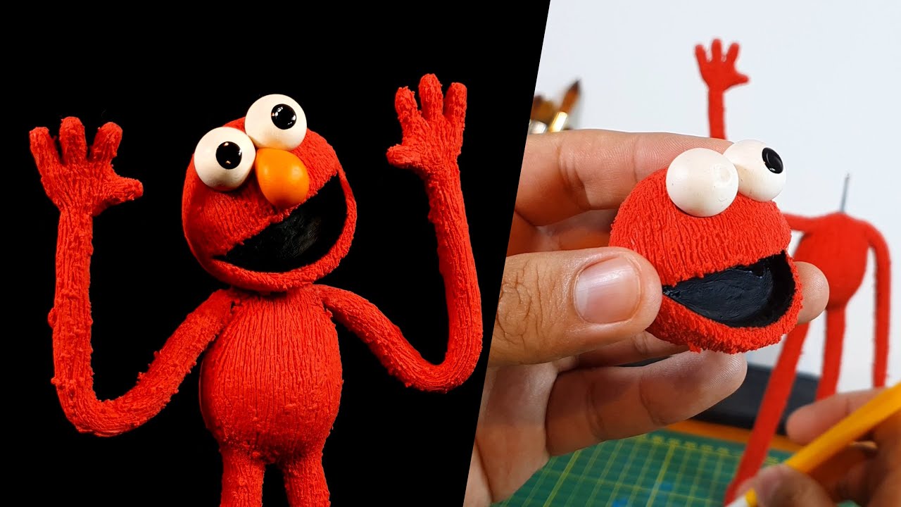 ELMO😱😱(POPPY PLAYTIME/MOD)PLASTILINA✔✔✔ PORCELANA✔✔ POLYMER CLAY✔