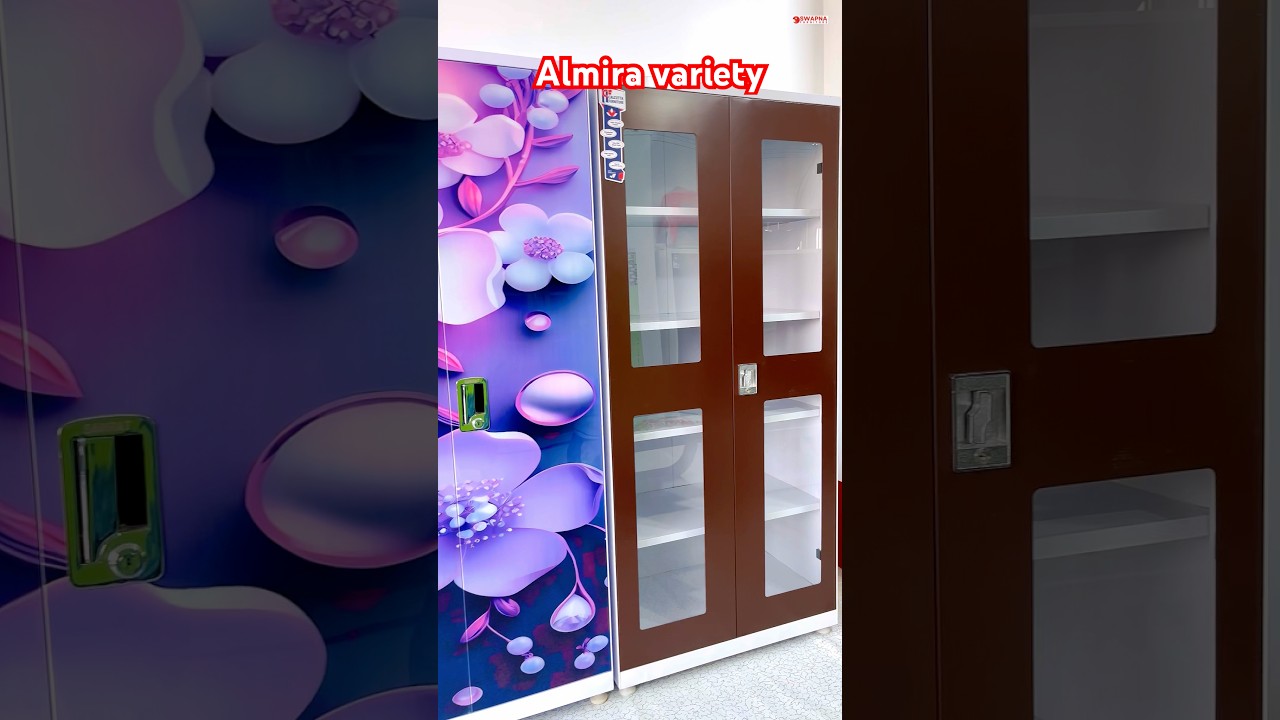 Almirah Design | 3 Door Almari Design #furniture #showcase #almari #ytshorts #wardrobe