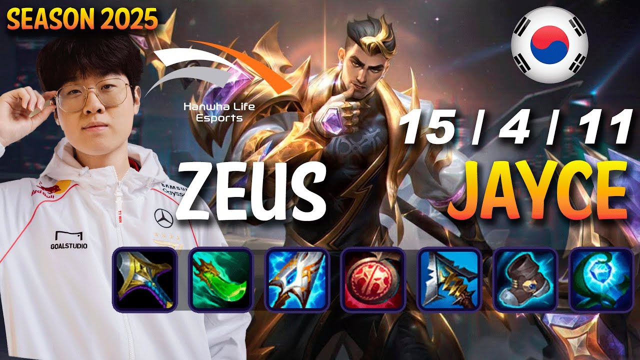 HLE Zeus JAYCE vs CAMILLE Top - Patch 25.S1.1 KR Ranked | lolrec