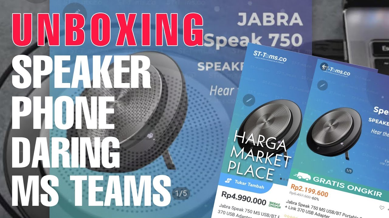 UNBOXING: Jabra Speak 750 SpeakerPhone Webinar Teams l Baru‼️