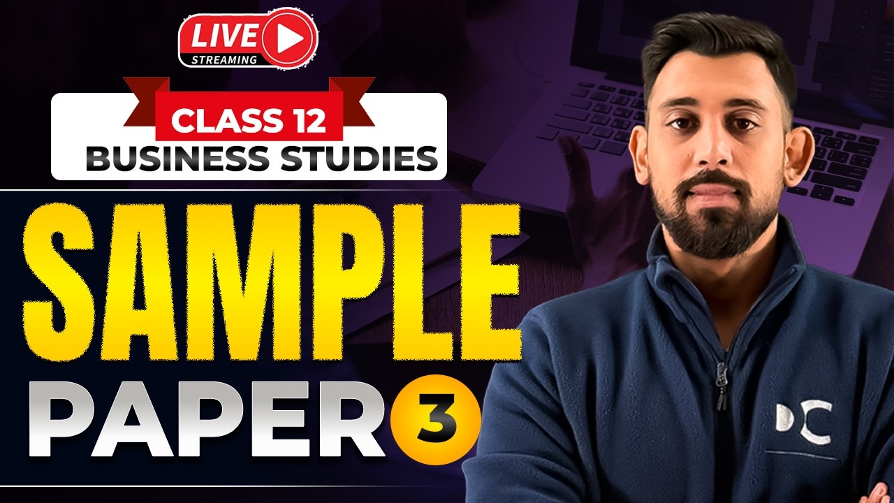 Sample Paper 3 | Business Studies | Target Boards 2026 | Class 12th | Rajat Arora