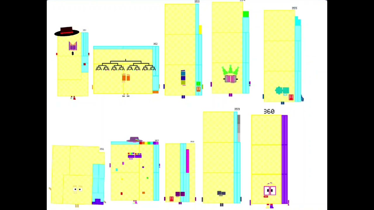Numberblocks Band Retro 351-360