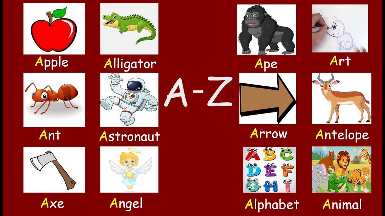 Expand Your Vocabulary: A-Z Word Journey |Learn English from A to Z with Pictures | Kids Videos