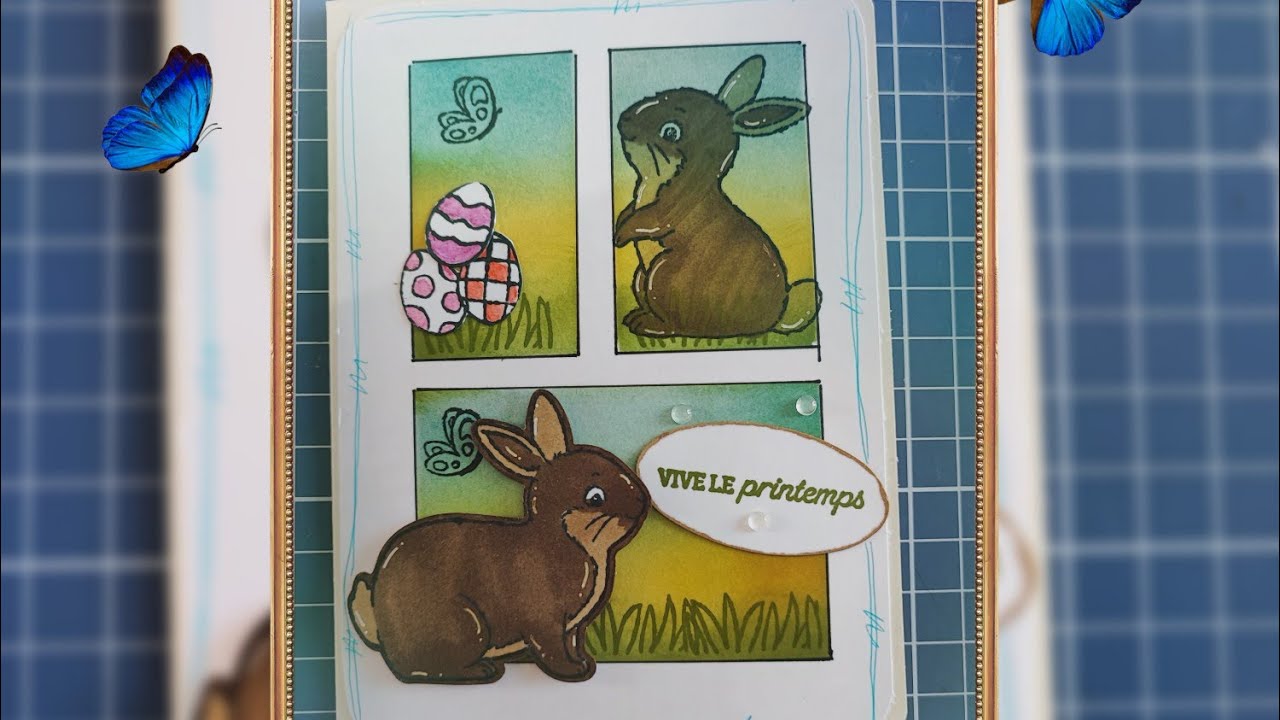 🎉 tuto carte de pâque 🎉#scrapbooking #facile #stampinup #moonboard