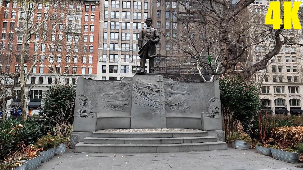 4K Walk in New York - Madison Square Park
