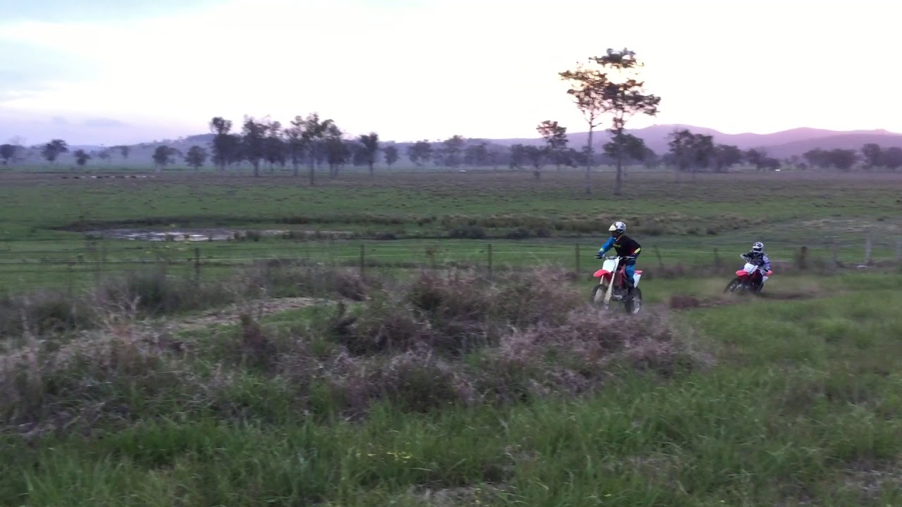Fat sesh on dirt bike