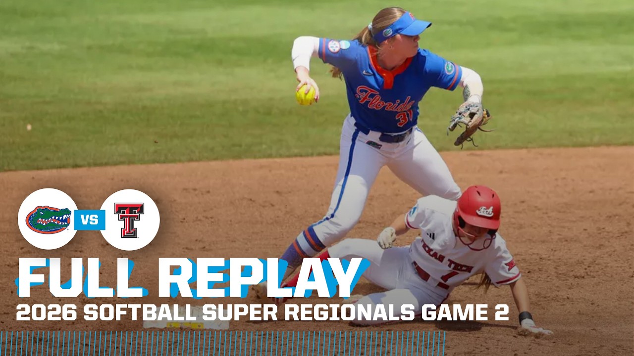 Florida vs. Texas Tech: 2026 NCAA softball super regionals Game 2  | FULL REPLAY