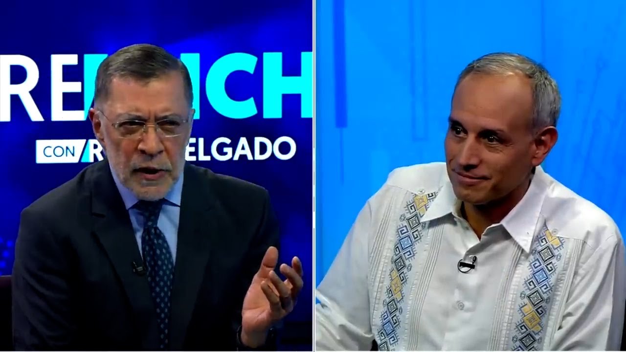 Hugo López-Gatell en entrevista con René Delgado para El Financiero