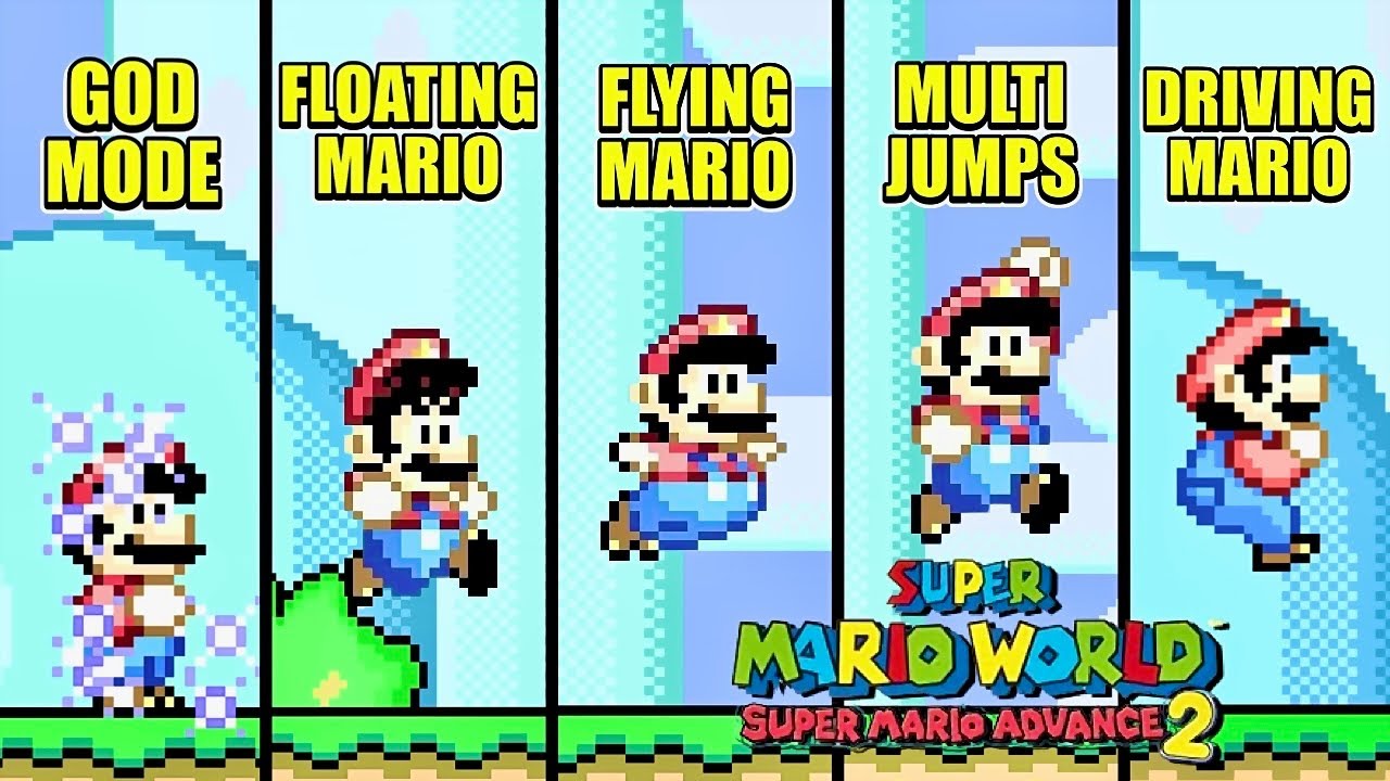 Funny & Amazing Super Mario Advance 2 Cheat Codes - GBA