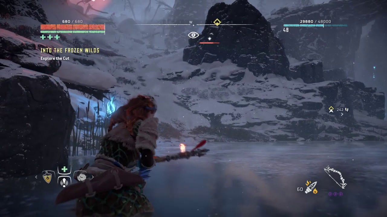 Horizon Zero Dawn - Into the Frozen Wilds (Scorcher 1st Encounter)