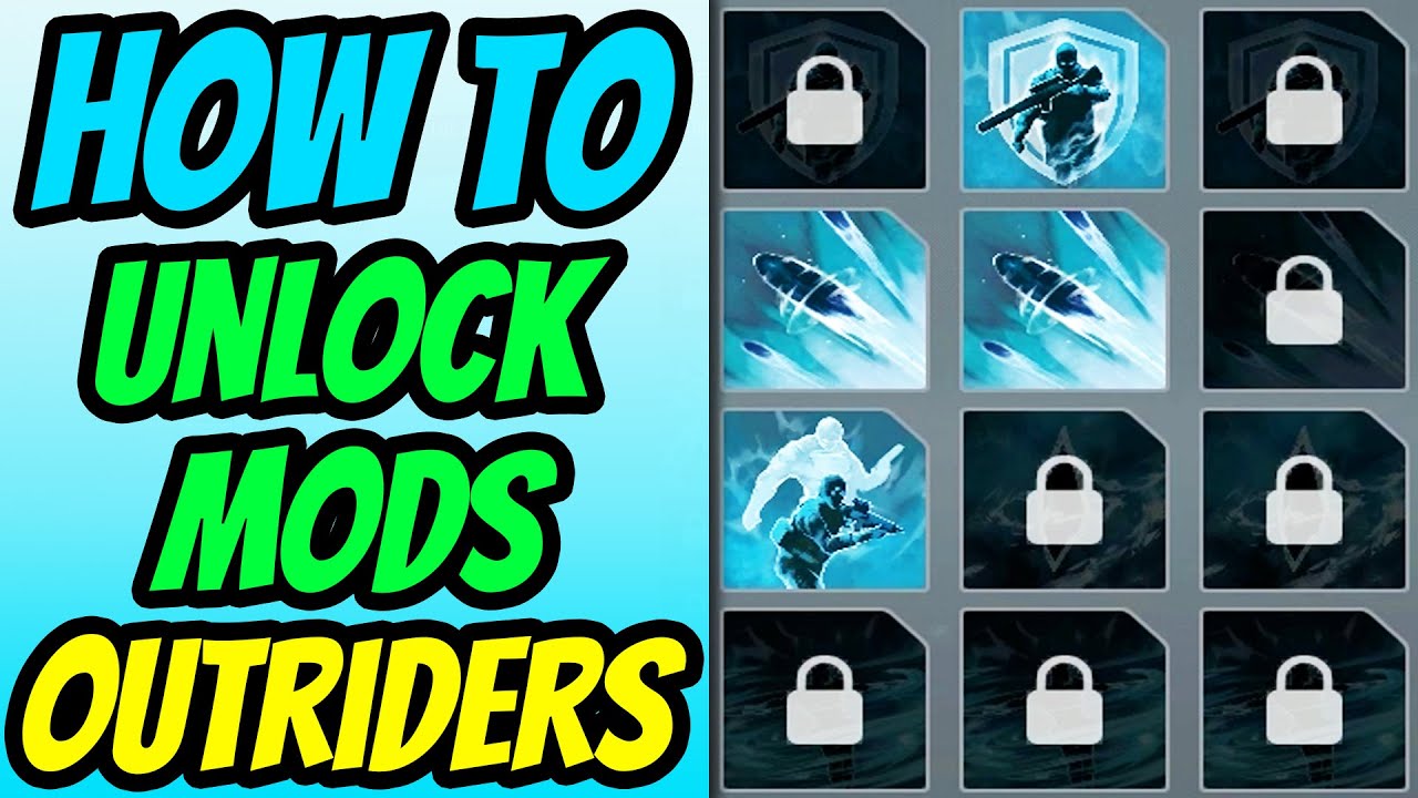 How To Unlock Mods & Apply Mods to Gear Outriders