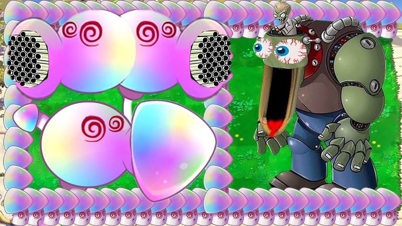 Hypno Peashooter Melon X Hypno Split Attack Giga Zomboss vs Gargantuar - Plants vs Zombies Hack