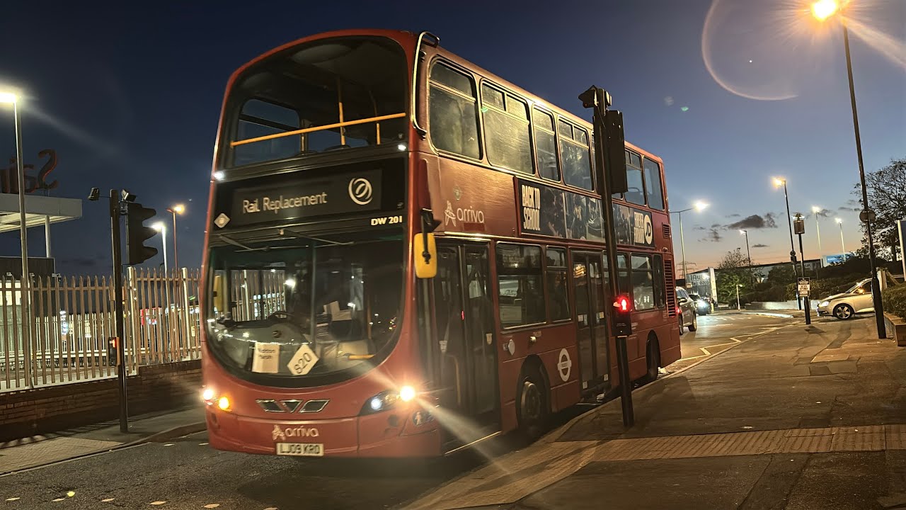 VDL DB300 Wright Gemini 2 Arriva London DW201 LJ09KRO Route T5 Waddon Marsh 