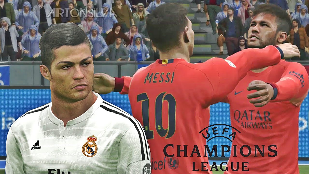 PES 2015 - Barcelona Vs Real Madrid | Final UEFA Champions League HD