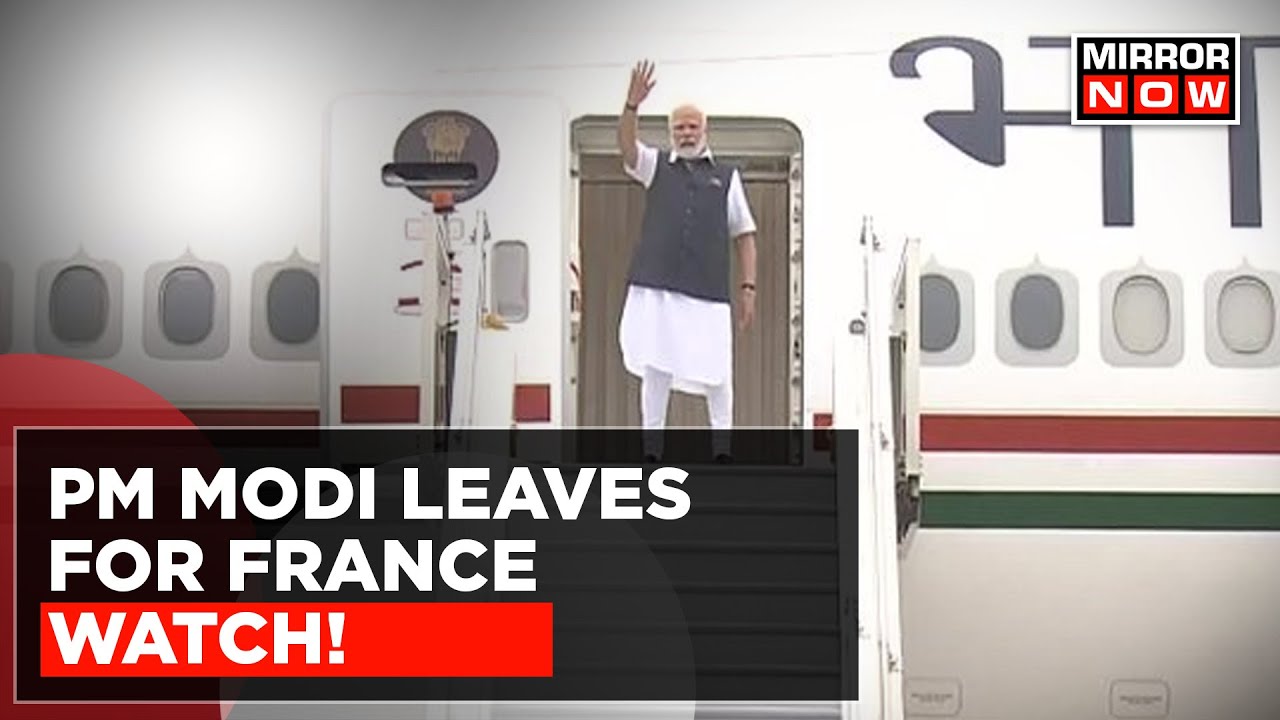 PM Modi Leaves For Visit Of France | Watch The Moment When He Departed From India | World Updates