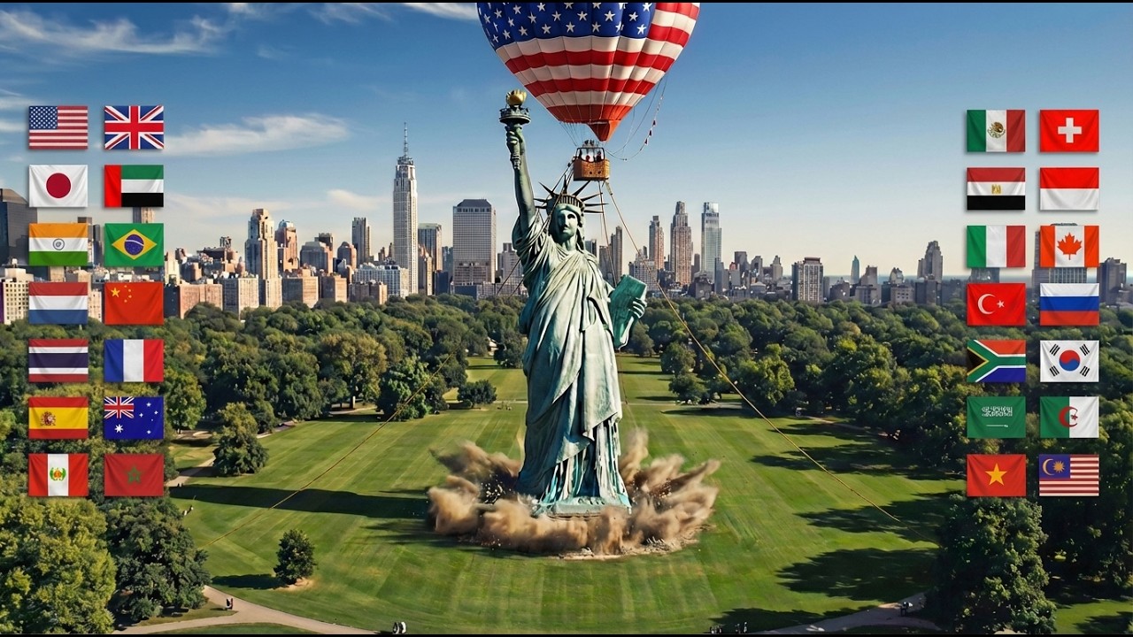 Watch World Landmarks Built in Minutes! 🗽🌍 | Oddly Satisfying AI ASMR