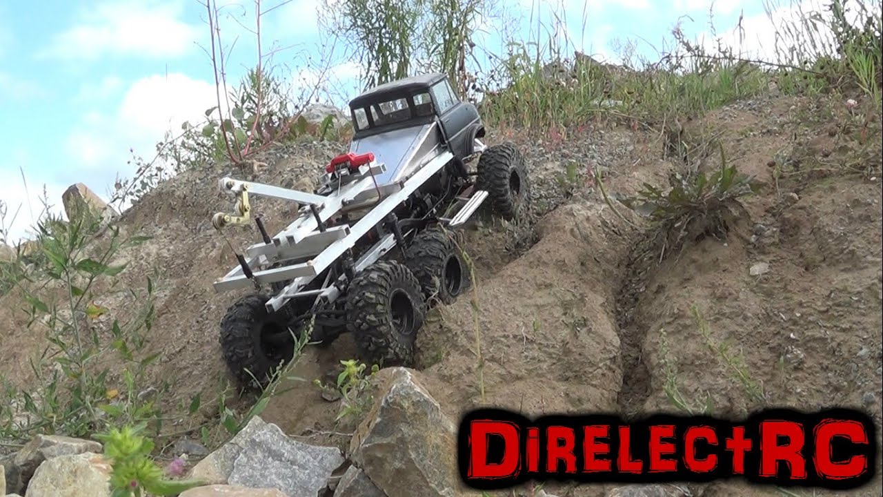 6x6 RC Tow Truck SCX10 Jeep Rubicon RC Rock Crawlers - DirelectRC