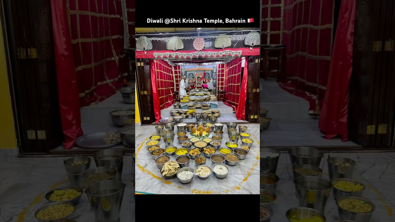 Diwali Celebration @Shri Krishna Temple, Manama, Bahrain ❤️💫